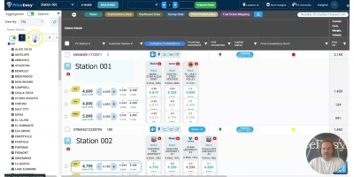 Browse Station Listings Using Pagination – Navigate through pages to view all your station details using Pagination Feature