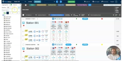 How to Utilize the Search Bar Feature to locate specific stations