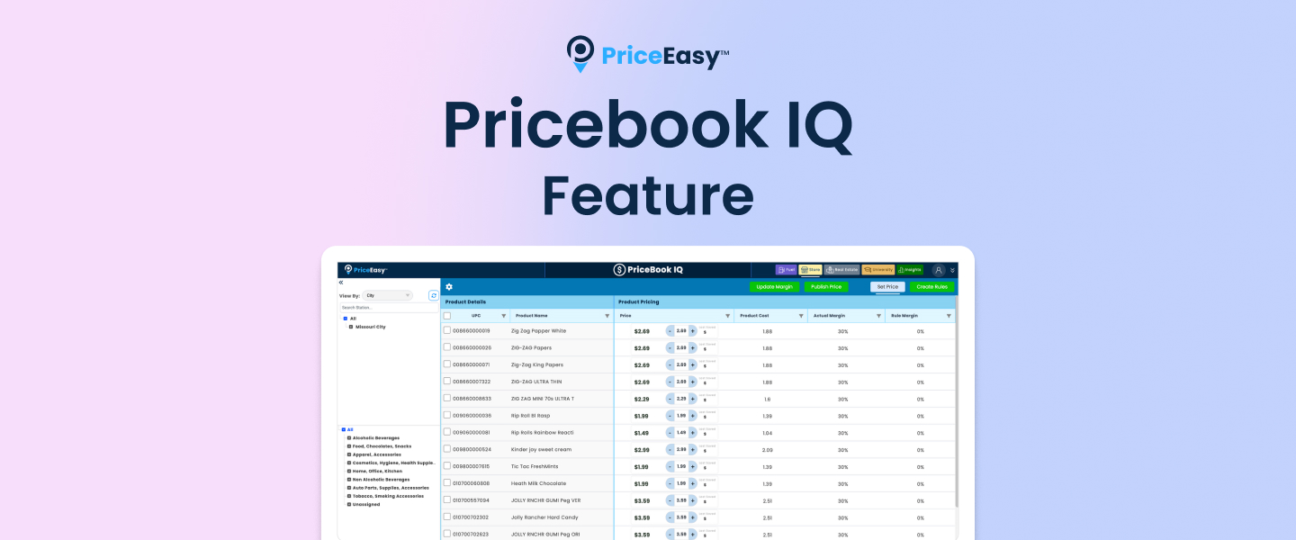 Pricebook IQ feature